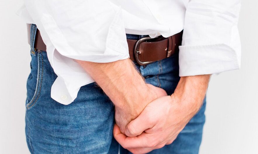 Dolor en el área de la ingle con prostatitis